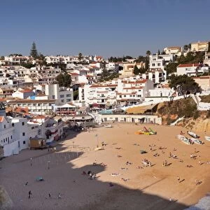 Praia da Carvoeiro beach, Carvoeiro, Algarve, Portugal, Europe