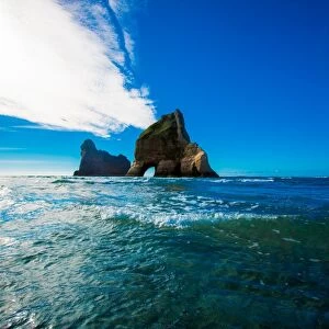 Rock Formations in Golden Bay, Tasman Region, South Island, New Zealand, Pacific