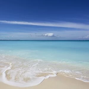 The sands of Grace Bay, the most spectacular beach on Providenciales, Turks and Caicos