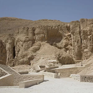 Tomb Entrances, Valley of the Kings, UNESCO World Heritage Site, Luxor, Thebes, Egypt