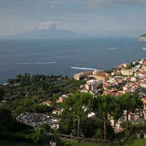 View of Vesuvio and Terrheinian Sea from above Sorrento, Costiera Amalfitana (Amalfi Coast)