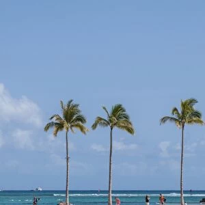 Waikiki Beach, Waikiki, Honolulu, Oahu, Hawaii, United States of America, Pacific