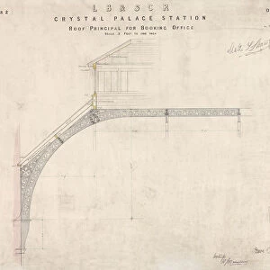 LB& SCR Crystal Palace Station - Roof Principal for Booking Office [1875]
