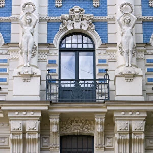 Art Nouveau Style Architecture (Also Known as Jugendstil Architecture Designed by