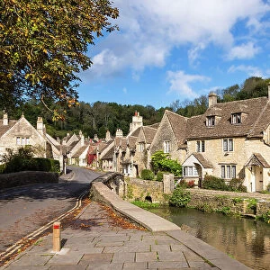 Castle Combe, often named as "the prettiest village in England", Wiltshire, Cotswolds, England