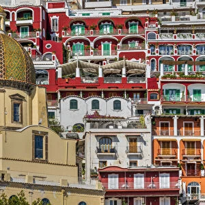 Colorful houses, Positano, Amalfi coast, Campania, Italy