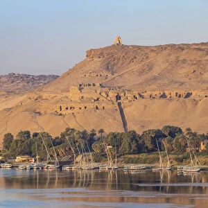 Egypt, Upper Egypt, Aswan, Tombs of the Nobles on the West Bank