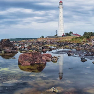 Estonia, Hiiu county, Tahkuna lighthouse is situated on the north end of hiiumaa