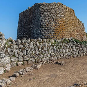 Europe, Italy, Sardinia. The archeologic site of Nuraghe Losa, a prehistoric building