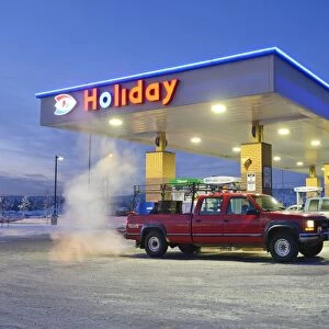 Gas Station, Fairbanks, Alaska, USA