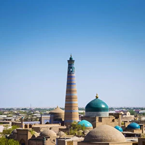 Khiva. Uzbekistan, Central Asia. Roofs and domes