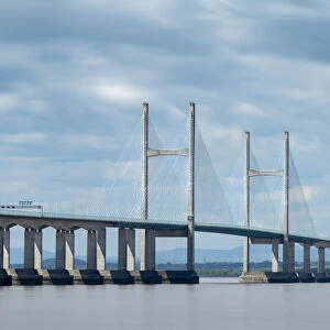 The Prince of Wales Bridge over the River Severn, England