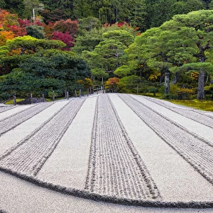 Sand Garden at Ginkaku-ji Silver Pavilion in Autumn, Kyoto, Japan