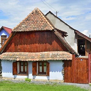 Saxon houses in Viscri, a Unesco World Heritage Site. Brasov county, Transylvania