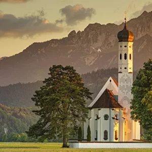 St. Coloman Church, Schwangau, Allgau, Swabia, Bavaria, Germany