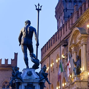 Statue of Neptune, Piazza Maggiore, Bologna, Italy