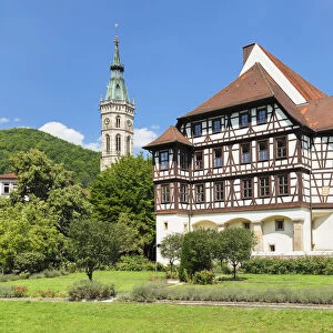 Urach Castle and collegiate church, Bad Urach, Swabian Alps, Baden-Wurttemberg, Germany