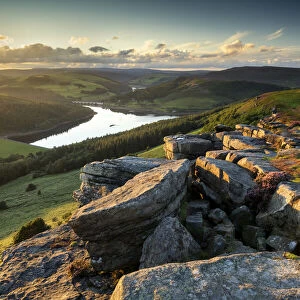 View from Bamford Edge, Peak District National Park, Derbyshire, England