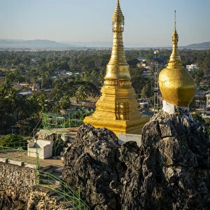 View of Loikaw taken from Taung Kwe Pagoda, Loikaw District, Kayah State, Myanmar