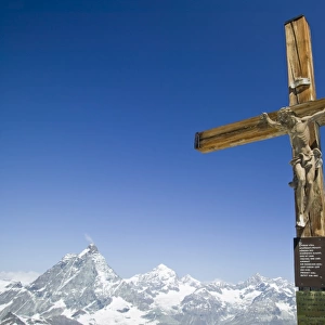 The summit of the Klein Matterhorn above Zermatt Switzerland