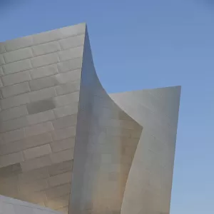 Architectural detail of Walt Disney Concert Hall. Designed by Frank Gehry