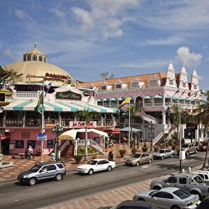 Dutch Antilles, Aruba, Oranjestad, City Centre showing colonial buildings