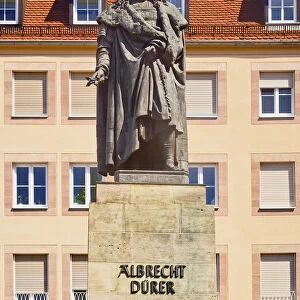 Germany, Bavaria, Nuremberg, Albrecht Durer Monument in Albrecht Durer Platz