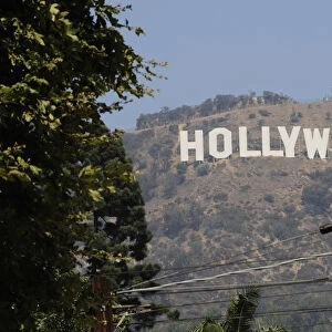 Hollywood sign from Beechwood Drive