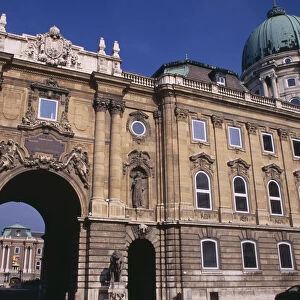 HUNGARY, Budapest Royal Palace exterior facade