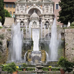 Italy, Lazio, Rome, Tivoli, Villa D Este, Organ Fountain