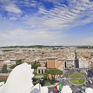 Italy, Rome, View from the terrace of the Vittorio Emanuele 2nd Monument