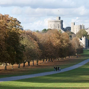 The long walk leading to Windsor castle, Berkshire, England