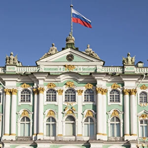 Russia, Saint Petersburg, The Winter Palace, Hermitage Museum, from Palace Square