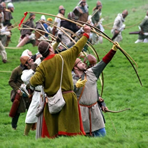 Saxon Archers at the reenactment of the 1066 Battle of Hastings