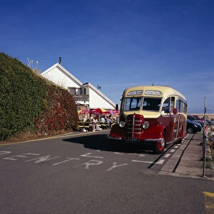 UNITED KINGDOM, Channel Islands, Jersey A 1950is Bedford Bus used to carry visitors a