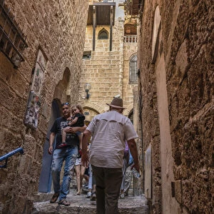Walking through the narrow streets of Old Jaffa