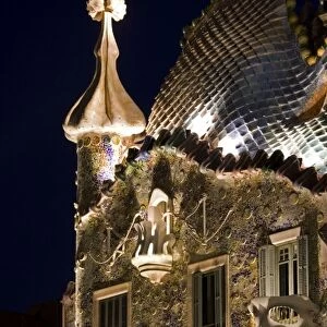 Casa Batllo by Antonio Gaudi, Barcelona, Catalonia, Spain