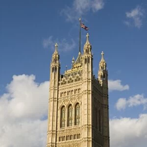 ENGLAND, London: Westminster, Houses of Parliament / Victoria Tower