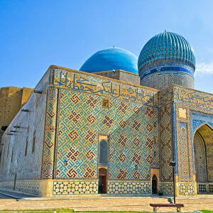 Mausoleum of Kohja Akhmet Yassawy (UNESCO World Heritage Site). Turkestan, Kazakhstan