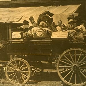 BALTIMORE: CHILD LABOR. Child workers in a wagon in Fells Point, Baltimore, Maryland