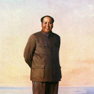Chinese Communist leader. Chinese oil painting