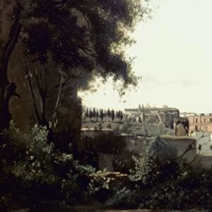 COROT: COLOSSEUM. The Colosseum seen from the Farnese Gardens