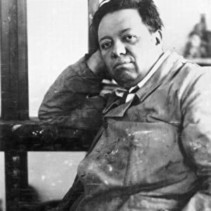 DIEGO RIVERA (1886-1957). Mexican painter; photographed in 1929
