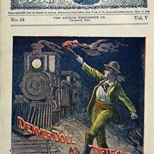 DIME NOVEL COVER, 1900. Denver Doll as Detective