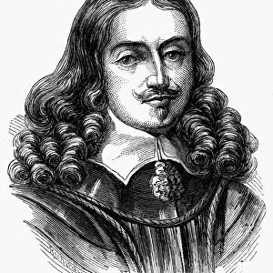 EDWARD SOMERSET (1601-1667). Second Marquis of Worcester. English nobleman and inventor. Line engraving, 19th century