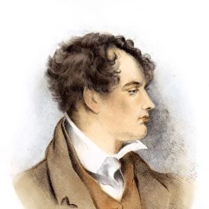 GEORGE GORDON BYRON (1788-1824). Sixth Baron Byron. English poet. Lithograph, English