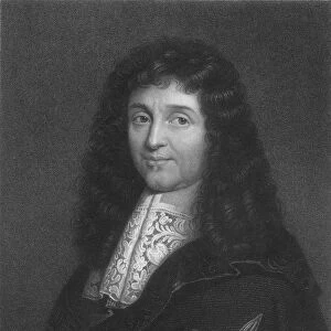 JEAN BAPTISTE COLBERT (1619-1683). French statesman. Stipple engraving after Pierre Mignard