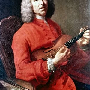 JEAN PHILIPPE RAMEAU (1683-1764). French composer and theorist. Oil on canvas by Jean-Baptiste-Sim on Chardin
