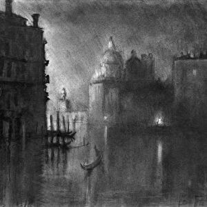 PENNELL: VENICE, c1905. A view of Venice, Italy. Chalk drawing by Joseph Pennell, c1905