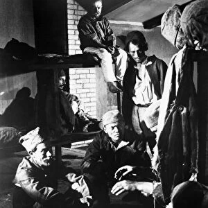 PUDOVKIN: MOTGHER, 1926. Prison scene from Vsevolod Pudovkins film Mother, 1926, based on the novel of the same title by Maxim Gorky